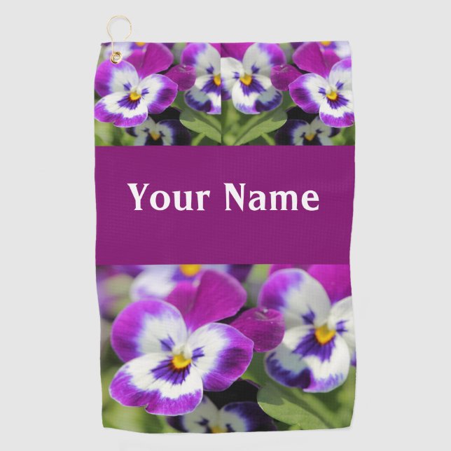 Serviette De Golf Pansy (Devant)