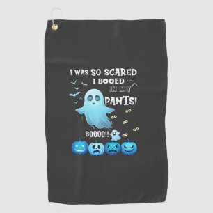 Serviette De Golf Pantalon Hué Halloween Fantôme Citrouilles Bleues