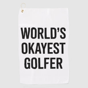 Serviette De Golf Papa golfeur le plus moyen du monde Fête des pères