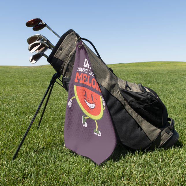 Serviette De Golf Papa plaisante drôle Fête des pères papa pun cadea (Vert)