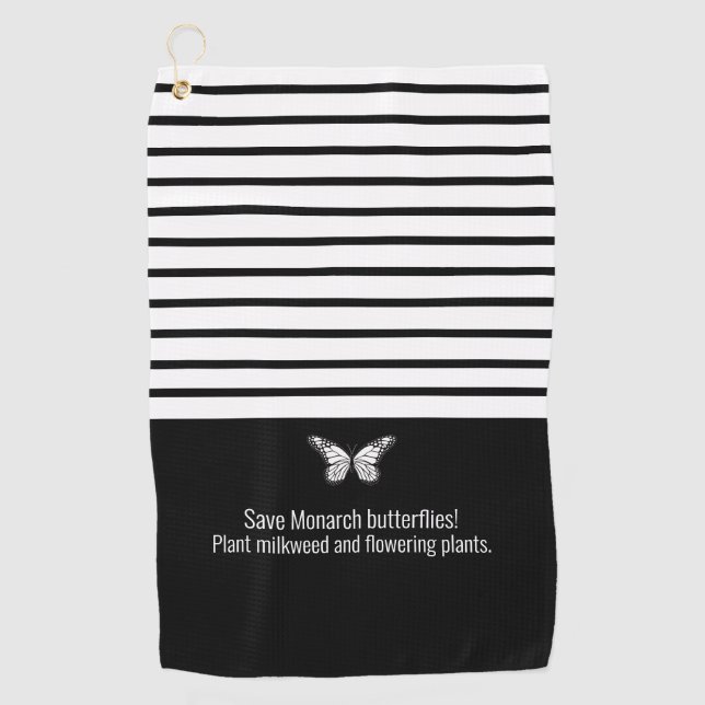 Serviette De Golf Papillon monarque (Devant)