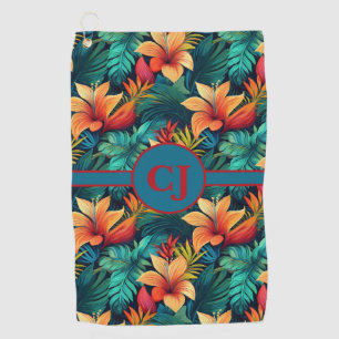 Serviette de golf Paradis Tropical Turquoise