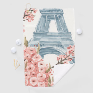 Serviette De Golf Paris Cerisiers en fleurs