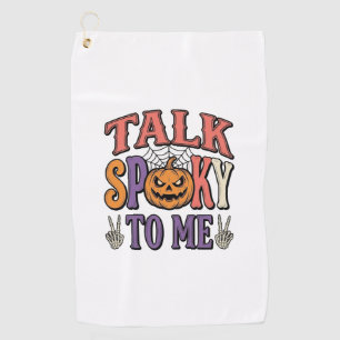 Serviette De Golf Parle Fantomatique À Moi Vintage Halloween T-Shirt