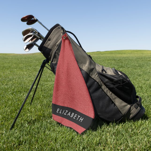 Serviette De Golf Parties scintillant rouge, Arrière - plan Parties  (Vert)