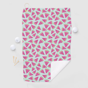 Serviette De Golf Pastèque tropicale à la menthe,