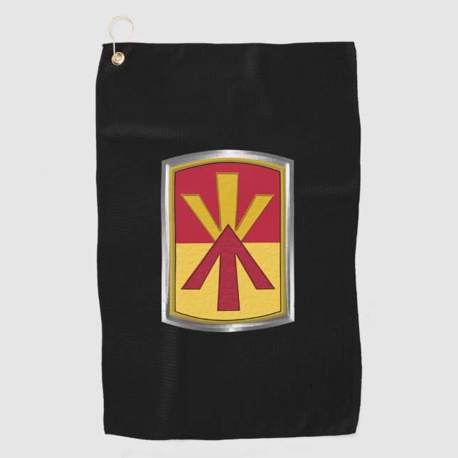 Serviette De Golf Patch Customisé de la 11e brigade de défense aérie (Devant)