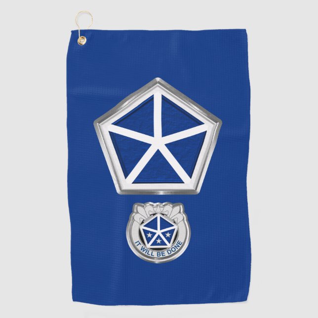 Serviette De Golf Patch Customisé V Corps blindé (Devant)