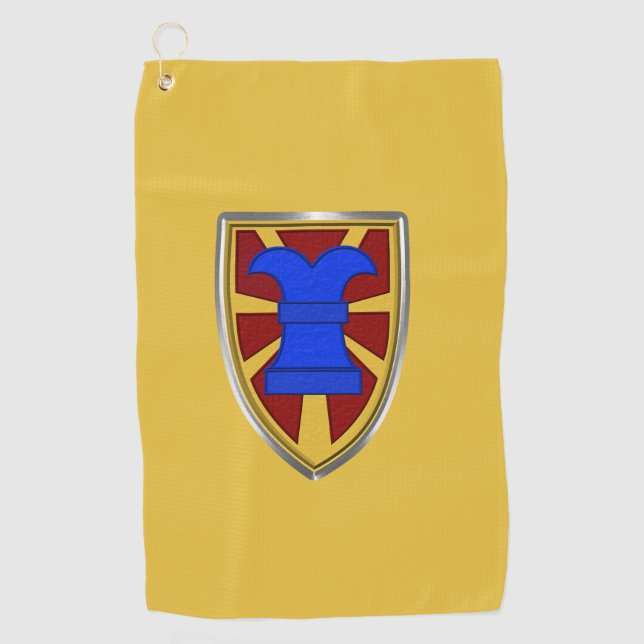 Serviette De Golf Patch expéditionnaire de la 7e brigade des transpo (Devant)