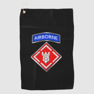 Serviette De Golf Patch personnalisé de la 20e brigade du génie