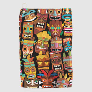 Serviette De Golf Pattern de Tiki