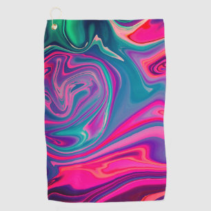 Serviette De Golf Patters bleus bleus Green Abstract