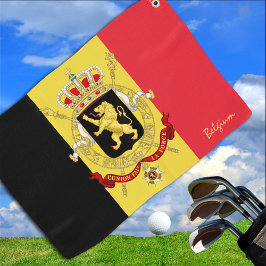 Serviette De Golf Pavillon belge & Belgique golf /sports Golf Brusse