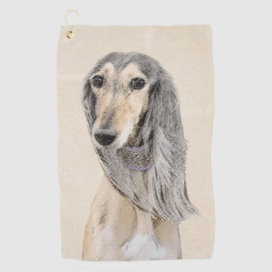 Serviette De Golf Peinture de Saluki (Faune) - Cute Original Chien A