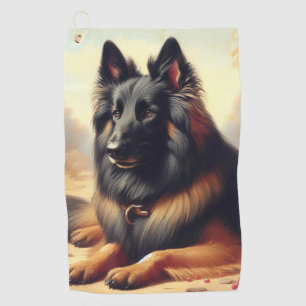 Serviette De Golf Peinture vintage belge Tervuren