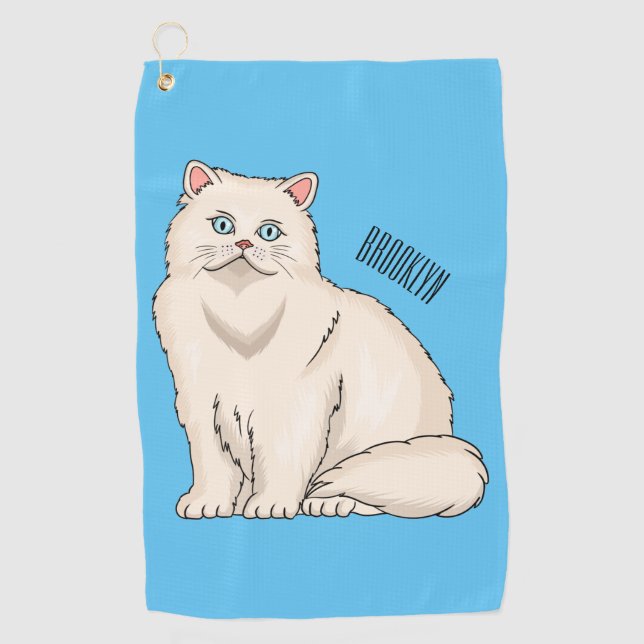 Serviette De Golf Persian cat (Devant)