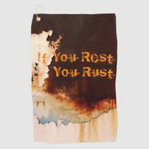 Serviette De Golf Personnalisable Rust Art Cool Amusant unique