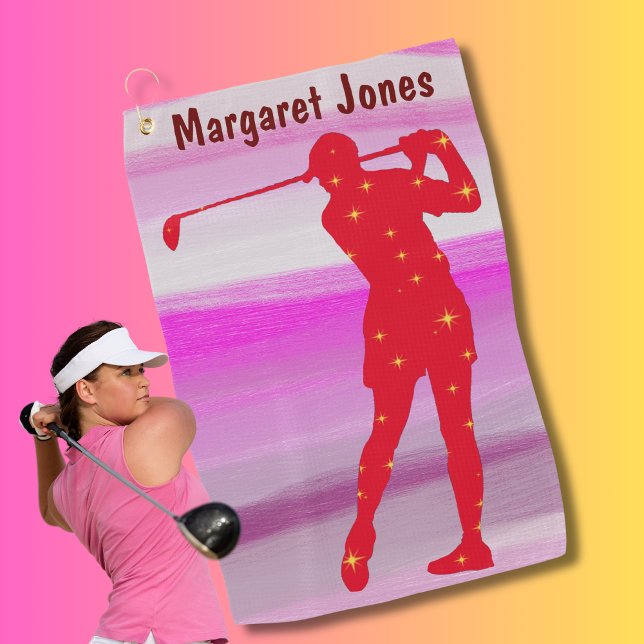 Serviette De Golf Personnalisé Best Mum dames golf cadeau plaisir go (Créateur téléchargé)