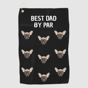 Serviette De Golf Personnalisé Pet Visage Chien Papa Chat Papa Perso