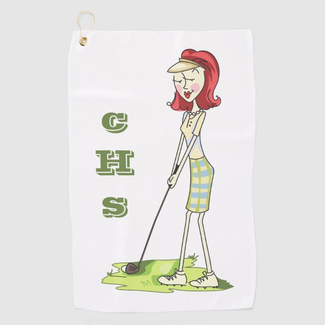 Serviette de golf personnalisée (Devant)