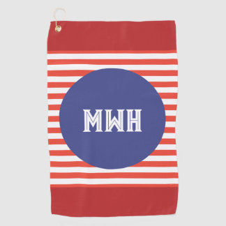 Serviette de golf personnalisée aux couleurs patri