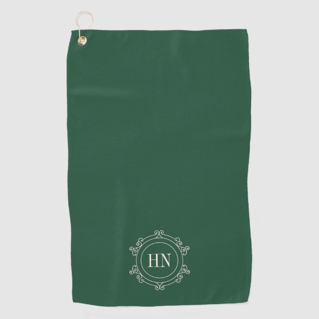 Serviette de golf personnalisée avec initiales (Devant)