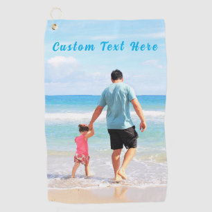 Serviette de golf personnalisée avec photo Votre p