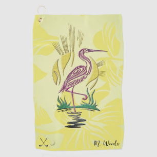 Serviette de golf personnalisée Pelican Bird