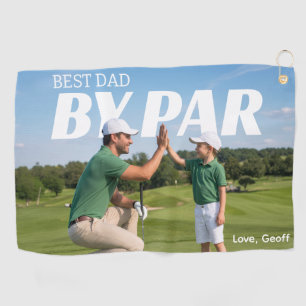 Serviette de golf personnalisée pour la fête des P