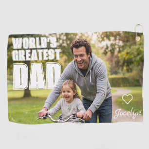 Serviette de golf personnalisée pour la fête des P