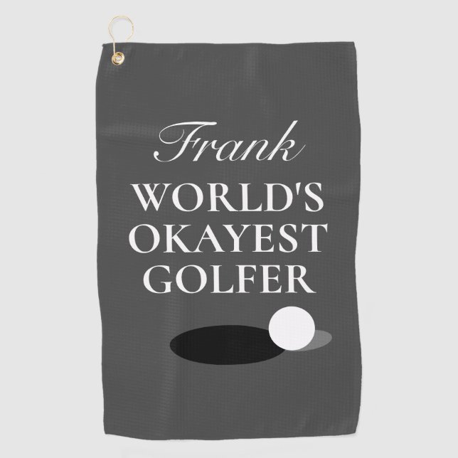Serviette de golf personnalisée pour le golfeur le (Devant)