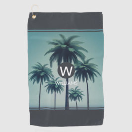 Serviette de golf personnalisée Tropical cool