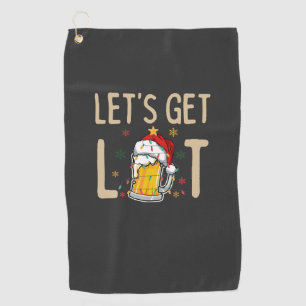 Serviette De Golf Personnaliser Ce Design : Faisons Lit Santa Hat