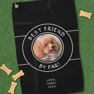Serviette De Golf Photo de chien amusant Meilleur ami par Modern Pro