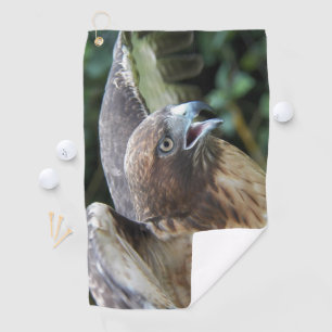 Serviette De Golf Photo de rapace Buse à queue rousse