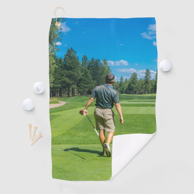 Serviette De Golf Photo personnalisée (En situation)