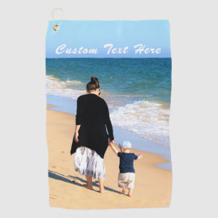 Serviette de golf photo personnalisée avec vos pho