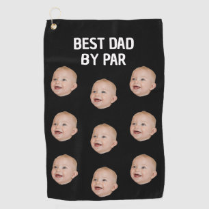 Serviette De Golf Photo personnalisée Meilleur papa Par Par Bébé per