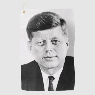 Serviette De Golf Photo présidentielle du président américain John K