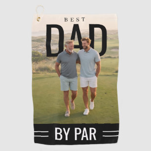 Serviette De Golf PhotoPop Meilleur Papa Par Par Photo personnalisée