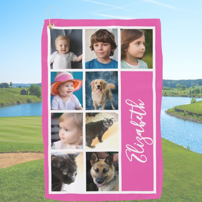 Serviette De Golf Photos de la famille de Modèles personnalisés Hot  (Créateur téléchargé)