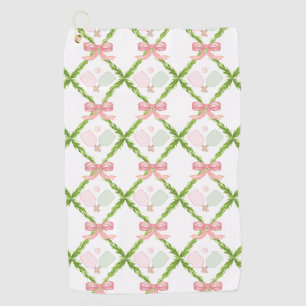 Serviette De Golf Pickleball rose Preppy