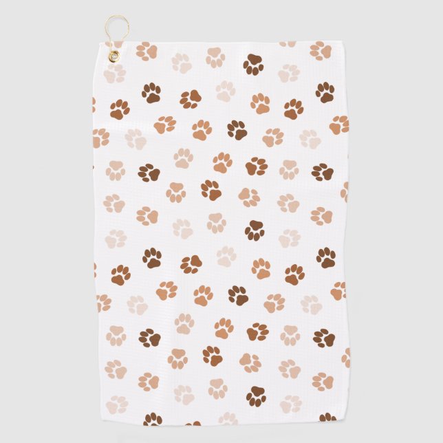 Serviette De Golf Pieds de chien (Devant)