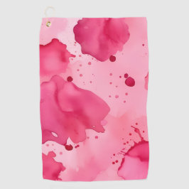 Serviette De Golf Pink on Pink Abstract 