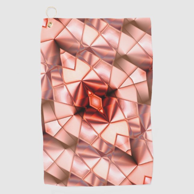 Serviette De Golf Pinkish gigantic Pearl flowers (Devant)