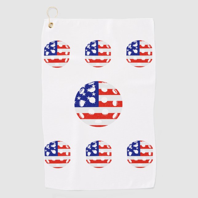 Serviette De Golf pique-nique USA (Devant)
