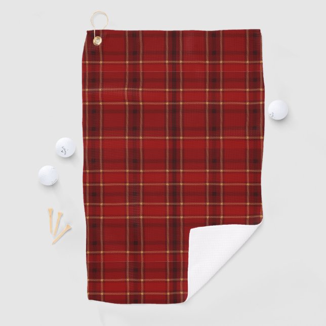 Serviette de golf Plaid (En situation)