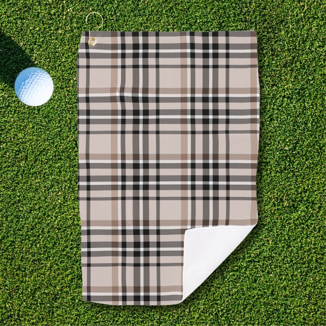Serviette De Golf Plaid beige (Créateur téléchargé)