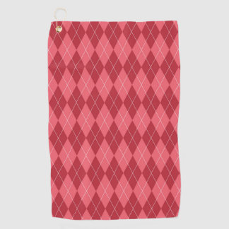 Serviette De Golf Plaid rouge
