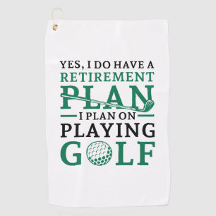 Serviette De Golf Plan de retraite Golf